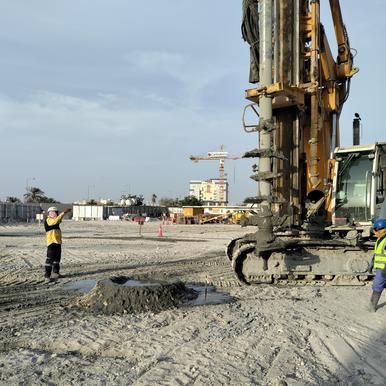 Water use on site in Bahrain