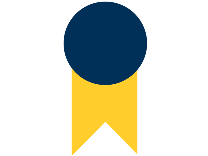 yellow and blue icon