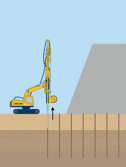 Wick / PVDs / band drains illustration